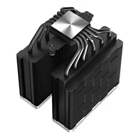 DeepCool AK620 ZERO DARK CPU Cooler, 2x120mm Fan, 1850rpm, 68.99 CFM, PWM, Aluminium Fins, Copper Heatpipes, Intel/AMD