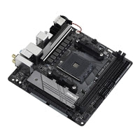 ASRock B550M-ITX/ac AMD AM4 Socket Motherboard, Mini-ITX, 2x DDR4 Slots, 1x M.2 Socket, GbE LAN, Wi-Fi 5, 1x DisplayPort / 1x HDMI Port