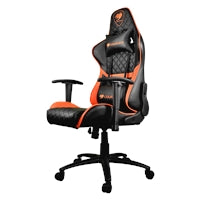 Cougar Armor One Gaming Chair with Reclining and Height Adjustment Black and Orange