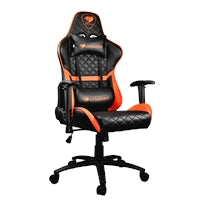 Cougar Armor One Gaming Chair with Reclining and Height Adjustment Black and Orange