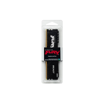 Kingston FURY Beast KF432C16BB/16 16GB (1x 16GB) DIMM System Memory, 3200MHz, DDR4, CL16, Black, Intel XMP