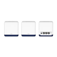 Mercusys Halo H50G (3-pack) AC1900 Whole Home Mesh Wi-Fi System, 600 Mbps at 2.4 GHz + 1300 Mbps at 5 GHz, 3x Internal Antennas, 3x Gigabit Ports per Unit, Halo App, One Unified Network, Seamless Roaming