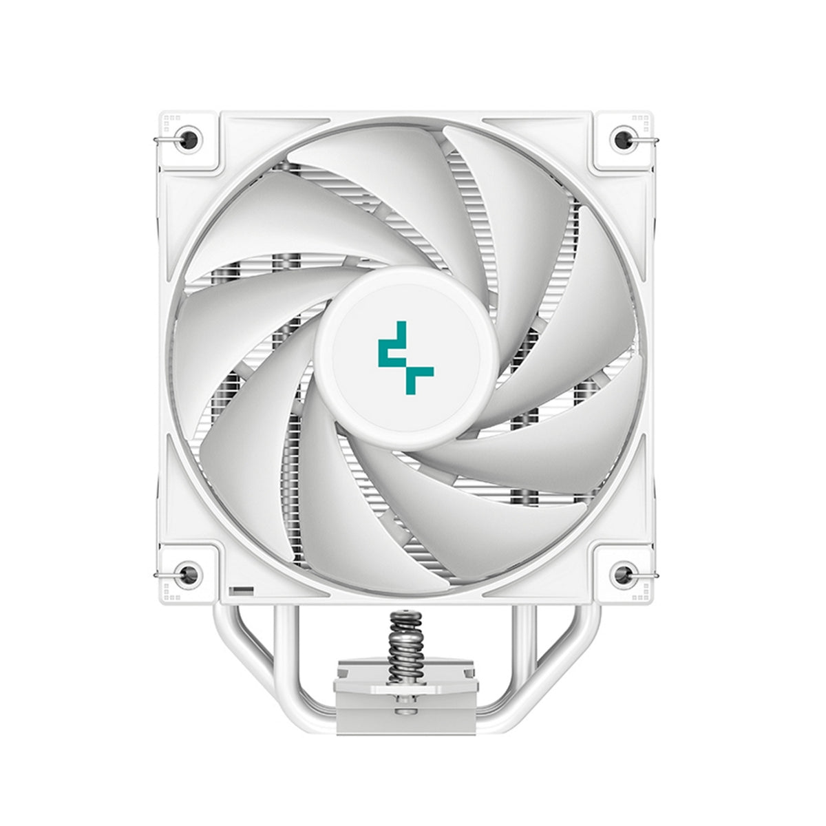 DeepCool AK400 WH Fan CPU Cooler, Universal Socket, High Performance 120mm Silent Hydro Bearing PWM White Fan, 1850RPM, 4 Heat Pipes, Unique Matrix Fin Design, White Version, Intel LGA 1700 Bracket Included