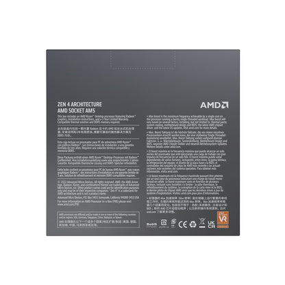 AMD Ryzen 9 7900X with Radeon Graphics, 12 Core Processor, 24 Threads, 4.7GHz up to 5.6GHz Boost, 76MB Cache, 170W, No Fan, Radeon Graphics