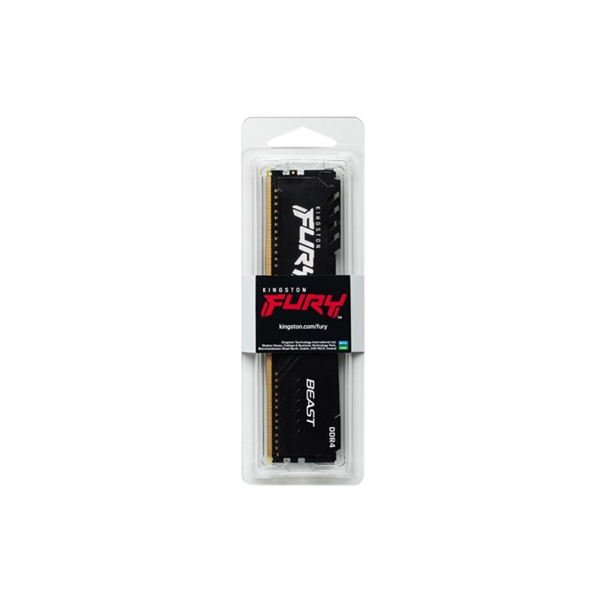 Kingston FURY Beast KF432C16BBK2/64 64GB (2x 32GB) DIMM System Memory, 3200MHz, DDR4, CL16, Black, Intel XMP