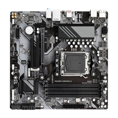 Gigabyte A620M GAMING X AMD AM5 Socket Motherboard, Micro-ATX, 4x DDR5 Slots, 1x M.2 Socket, GbE LAN, 1x DisplayPort / 1x HDMI Port