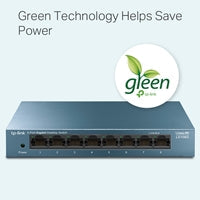 TP-Link LiteWave LS108G 8-Port 10/100/1000Mbps Metal Gigabit Desktop Network Switch