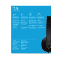 Logitech H540 USB Headset with Noise-Cancelling Mic and On Ear Controls