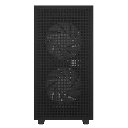 DeepCool CH360 Digital Gaming Case Black Mid Tower with Tempered Glass Side Window Panel, Advanced Cooling, USB 3.0/USB-C Ports, Pre-Installed Fans, Micro ATX/Mini-ITX