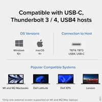 Plugable TBT4-UDZ ThunderBolt 4 Quad Monitor 100W USB-C PD 2.5GbE Docking Station