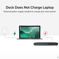 Plugable UD-6950H Universal Dual Monitor 4K USB-A/USB-C DisplayLink Certified Docking Station