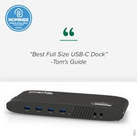 Plugable UD-6950H Universal Dual Monitor 4K USB-A/USB-C DisplayLink Certified Docking Station