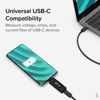 Plugable USBC-VAMETER3 Pass-Through USB-C VA Meter for High Power Devices