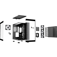 be-quiet! Light Base 600 LX, Black, Midi-Tower ATX Case, Massive ARGB LED Strip, Full Windowed Design, 4x Light Wings LX 120mm PWM fans included