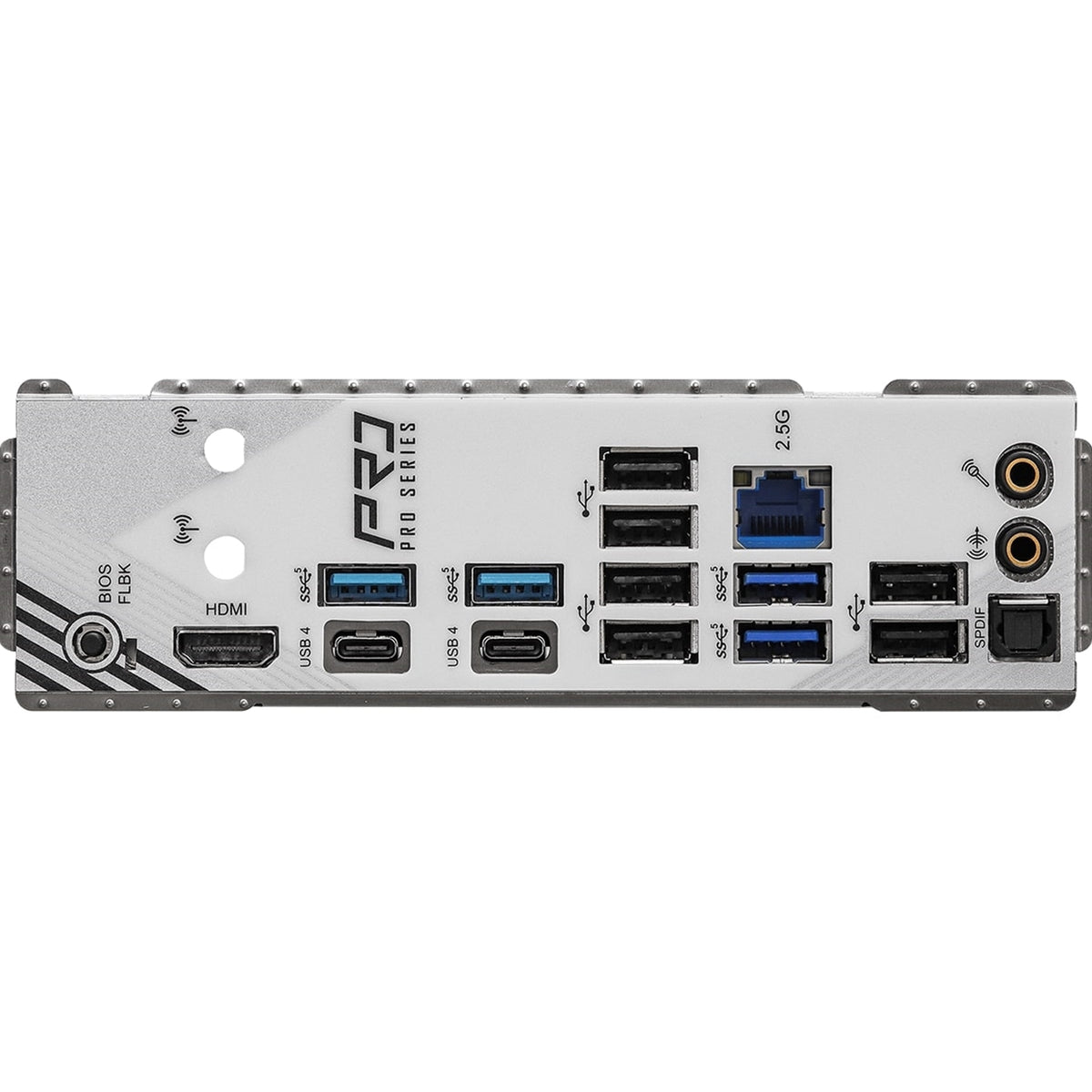ASRock X870 PRO RS AMD AM5 Socket Motherboard, ATX, 4x DDR5 Slots, 3x M.2 Sockets, Fitted I/O Shield, 2.5GbE LAN, 1x HDMI Port / 2x USB-C (USB4)