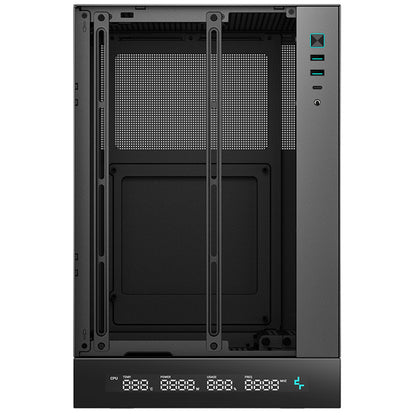 Deepcool CH170 Digital Mini-ITX Case - High Airflow, Supports Water Cooling, Ultra-Quiet Operation, Compact Design for Efficient Space Management