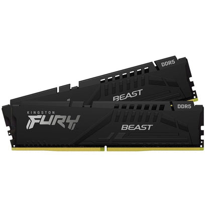 Kingston FURY Beast KF560C36BBE2K2-32 32GB (2x 16GB) DIMM System Memory, 6000MHz, DDR5, CL36, Black, Intel XMP, AMD EXPO