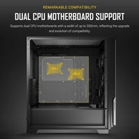 ANTEC P20CE Case, E-ATX Gaming, Black, Mid Tower, 2 x USB 3.0 / Type-C 3.2 Gen 2 x 1, E-ATX, ATX, Micro-ATX, ITX