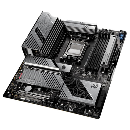 ASRock X870E TAICHI LITE AMD AM5 Socket Motherboard, E-ATX, 4x DDR5 Slots, 4x M.2 Sockets, Fitted I/O Shield, 5GbE LAN, Wi-Fi 7, 1x HDMI Port / 2x USB-C (USB4)