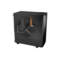 be quiet! Pure Base 501 ATX Mid Tower PC Case – Sleek Black Design, High-Airflow with 2 x Pure Wings 3 140mm Fans, USB-C Front Port, Water-Cooling Ready, Tool-Free Installation, Noise-Optimized