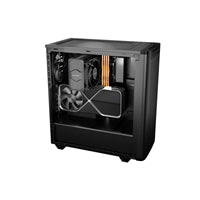be quiet! Pure Base 501 Airflow Window Black ATX Mid Tower Case with USB-A, USB-C, 2 x Pure Wings 2 140mm Black PWM Fans, Sleek Front Panel and Airflow Cover