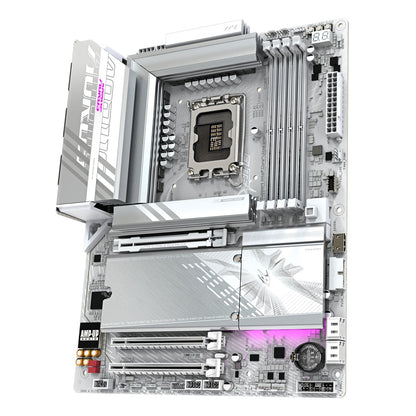 Gigabyte Z890 AORUS ELITE WIFI7 ICE Intel 1851 Socket Motherboard, ATX, 4x DDR5 Slots, 4x M.2 Sockets, Fitted I/O Shield, 2.5GbE LAN, Wi-Fi 7, 1x DisplayPort / 1x USB-C (USB4)