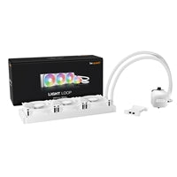 be quiet! Light Loop 360mm AIO CPU Water Cooler, High-Performance ARGB Lighting, Triple 120mm PWM Fans, Ultra-Quiet Operation, Easy Maintenance, Intel/AMD Compatible, White