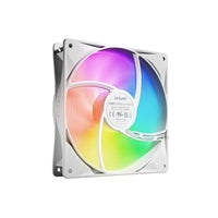 be quiet! Light Wings LX 140mm PWM High-Speed Fan, ARGB Lighting, Triple Pack, Ultra-Quiet Operation, High Airflow, Daisy-Chaining Support, White