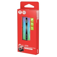 Adata LANCER NEON AX5U6400C3216G-DCLANRSG DDR5 6400MHz, 32GB, (2 x 16GB) CL32, 1.4v, Retail, Silver RGB System Memory, Using Eco-Friendly Material