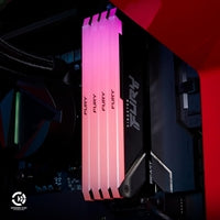 Kingston FURY Beast KF432C16BB2AK2/32 32GB (2x 16GB) DIMM System Memory, 3200MHz, DDR4, CL16, Black, RGB, Intel XMP