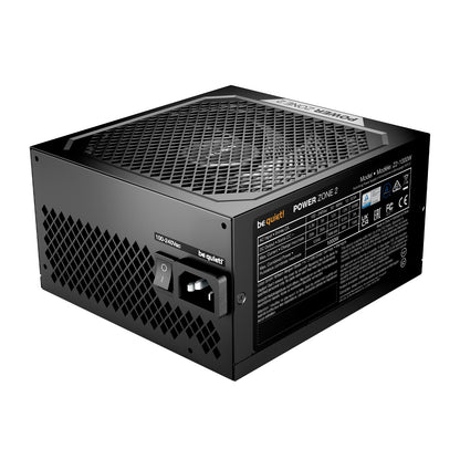 be quiet! Power Zone 2 1000W PSU - 80 PLUS Platinum, Semi-Passive Cooling, Pure Wings 3 Fan, PCIe 5.1/ATX 3.1 Compatibility, 10-Year Warranty