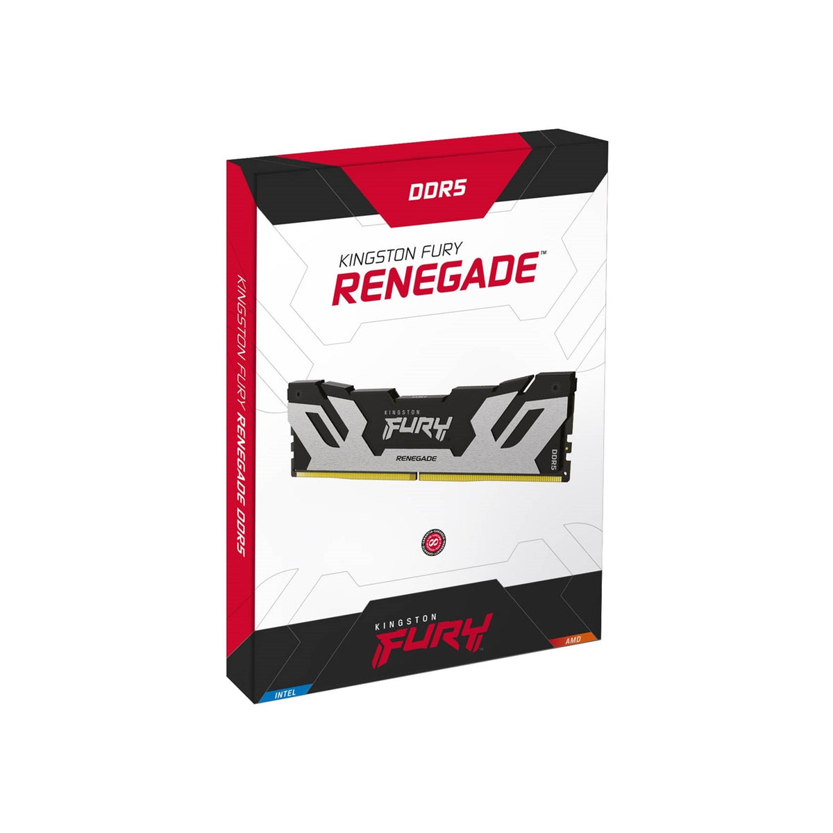 Kingston FURY Renegade KF560C32RSK2-96 96GB (2x 48GB) DIMM System Memory, 6000MHz, DDR5, CL32, Silver, Intel XMP