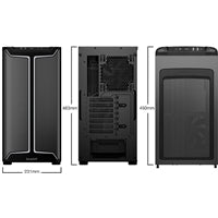 be quiet! Pure Base 501 DX Airflow Window Black ATX Mid Tower ARGB Case with USB-A, USB-C, 3 x Pure Wings 3 140mm Black PWM Fans