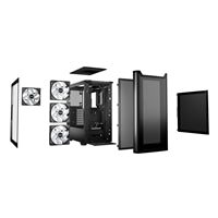 be quiet! Pure Base 501 LX Airflow Window Black ATX Mid Tower Case with USB-A, USB-C, 4 x Light Wings LX Black ARGB PWM Fans