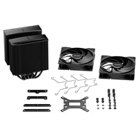 be quiet! Pure Rock Pro 3 CPU Cooler, Black, Universal Socket, 2 x Pure Wings Fans, 2000RPM, only 34.8dB(A) at maximum fan speed, 250W TDP, 3-year manufacturer's warranty