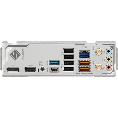 ASRock B850M Steel Legend WiFi AMD AM5 Socket Motherboard, Micro-ATX, 4x DDR5 Slots, 3x M.2 Sockets, Fitted I/O Shield, 2.5GbE LAN, Wi-Fi 7, 1x DisplayPort / 1x HDMI Port