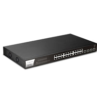 DrayTek VSP1281X-K VigorSwitch P1281x 24 Port Gigabit POE Smart Managed Switch with 4x 10GbE SFP Ports
