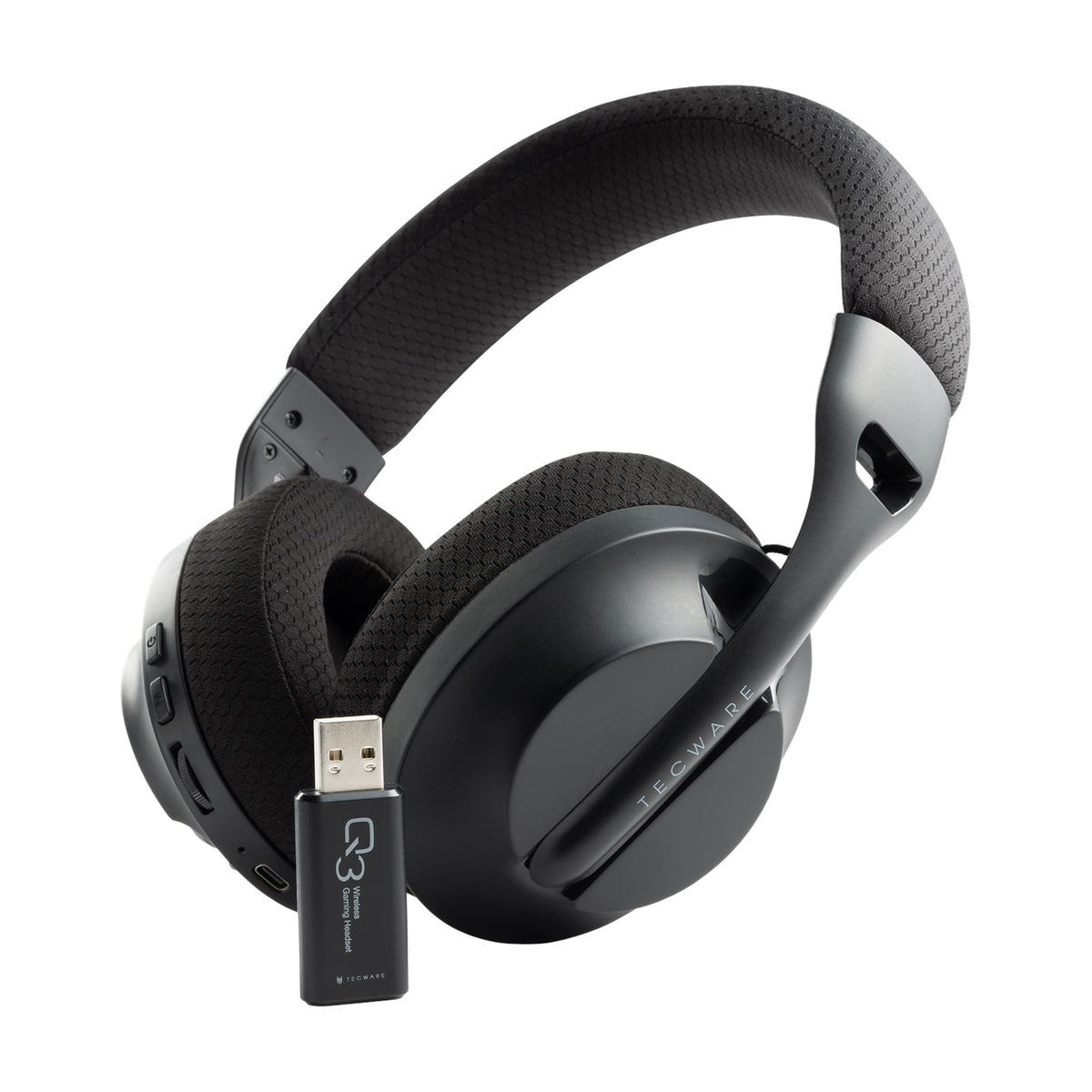 Tecware Q3 Wired/ Wireless 2.4Ghz & Bluetooth Lightweight Gaming Headset