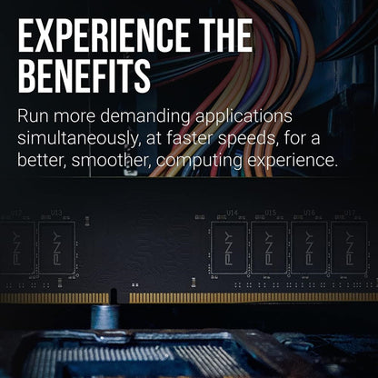 PNY Performance MD8GSD43200-SI 8GB (1x 8GB) DIMM System Memory, 3200MHz, DDR4, CL22 - Bulk