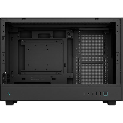 DeepCool CH260 Micro-ATX Case, High-Airflow Compact PC Case with Tempered Glass Panel, USB-C Port, Supports 360mm Radiator, ATX PSU, Black