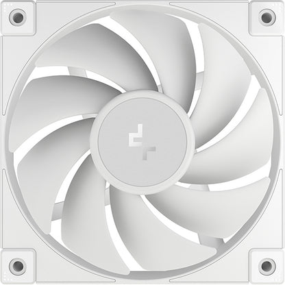 DeepCool FD12 120mm Case Fan 3-Pack, PWM Control, High Airflow, Low Noise, Hydro Bearing, White, Anti-Vibration Pads, 4-Pin Connector