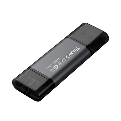Team TX1364GC01 2 in 1 Dual OTG 64GB Flash Drive, X1 USB 3.2 Gen1, Type C & A, Plug and Play