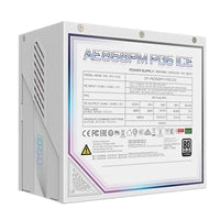 Gigabyte AORUS ELITE ICE 850W White PSU - Fully Modular, 80 PLUS Platinum, ATX 3.1, PCIe 5.0 Ready, 12VHPWR, Silent 120mm FDB Fan, 10-Year Warranty