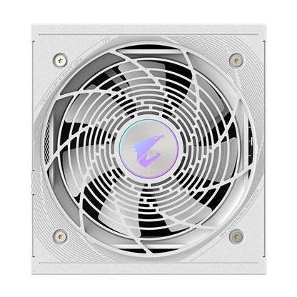 Gigabyte AORUS ELITE ICE 850W White PSU - Fully Modular, 80 PLUS Platinum, ATX 3.1, PCIe 5.0 Ready, 12VHPWR, Silent 120mm FDB Fan, 10-Year Warranty