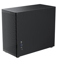 TecWare Fusion 3 mATX Compact PC Case, High Airflow SFF Chassis, 3 Fans Included, Top-Mount ATX/SFX PSU Support, USB-C, Supports 280mm GPU & Dual Radiators, Black