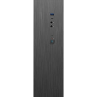 CiT S8i SFF Micro-ATX PC Case - 8.3L Compact Desktop Chassis, Brushed Front, 1 x 80mm Fan, 2 x USB 3.0, TFX PSU Support, Black