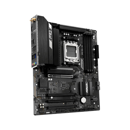 ASRock X870 Pro-A WiFi AMD AM5 Socket Motherboard, 4 x DDR5 Slots, 3x M.2 Socket, 2.5GbE LAN, Wi-Fi 7, 1x HDMI Port / 2x USB-C (USB4)