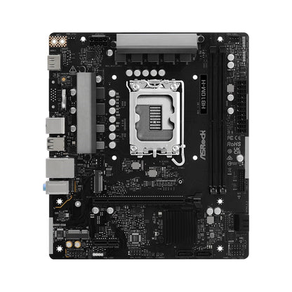 ASRock H810M-H Intel 1850 Socket Motherboard, Micro-ATX, 2x DDR5 Slots, 1x M.2 Sockets, GbE LAN, 1x HDMI Port