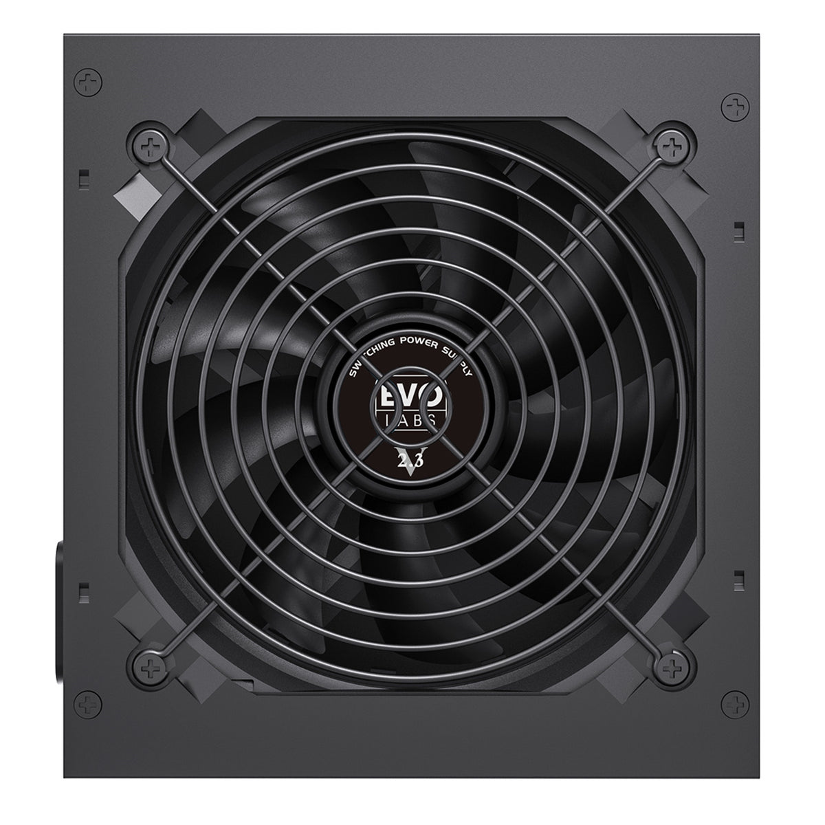 EVO LABS BR600-12BL 600W PSU,120mm Black Silent Fan with Improved Ventilation, Non Modular, High-Efficiency, PFC Certified, CE Compliant, Retail Packaged