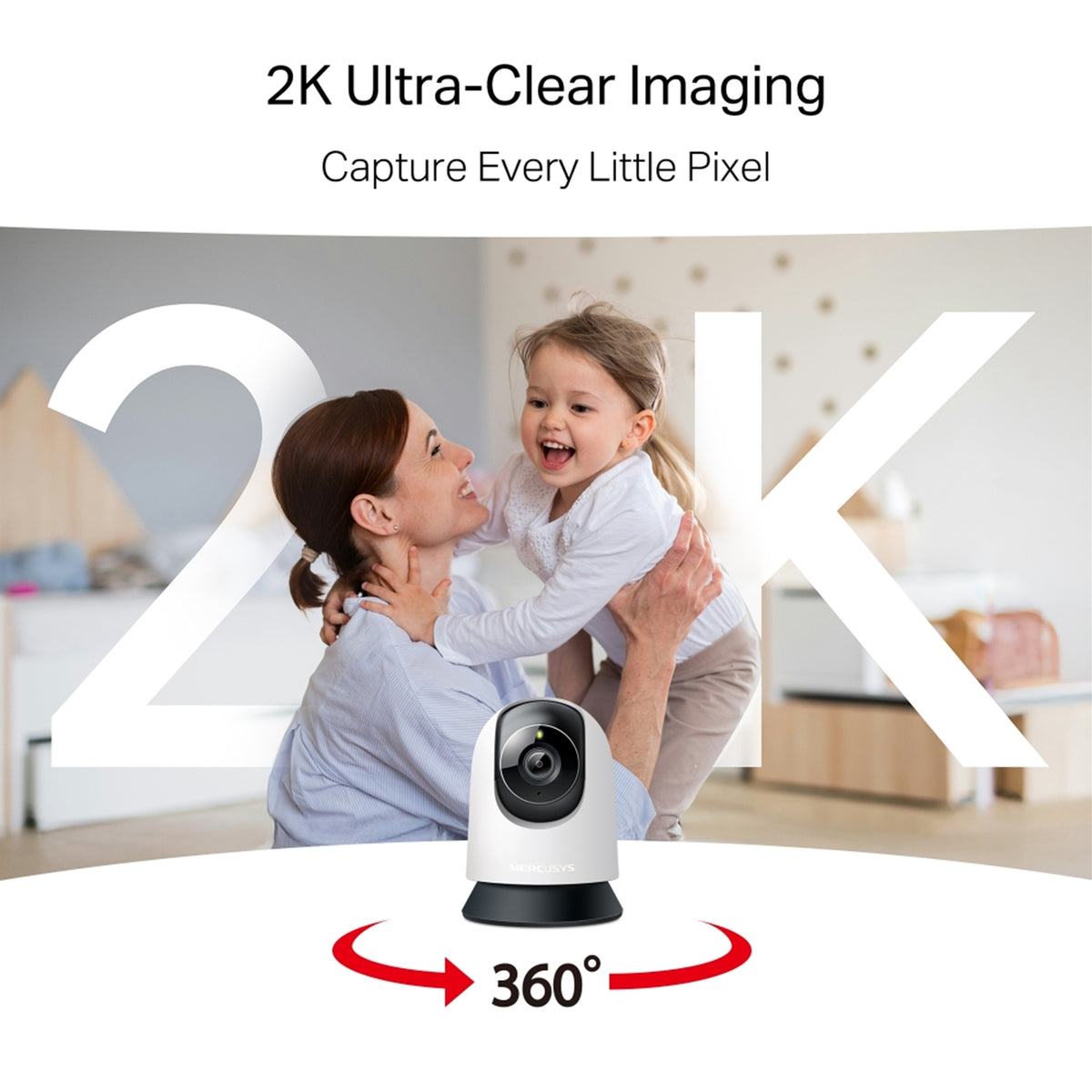 Mercusys MC210 Pan/Tilt Home Security Wi-Fi Camera